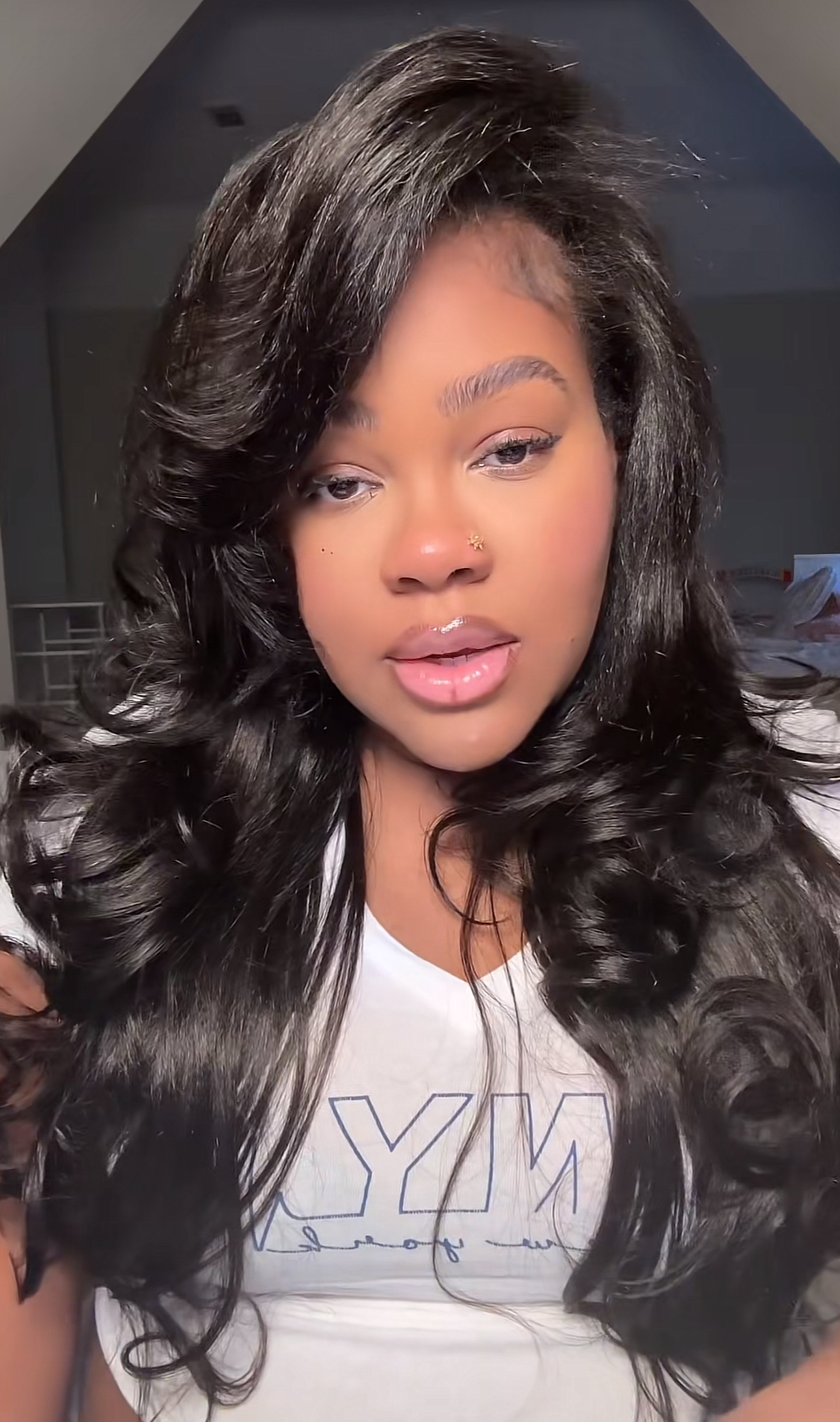 WavyMyHair pre layered Yaki straight half wig