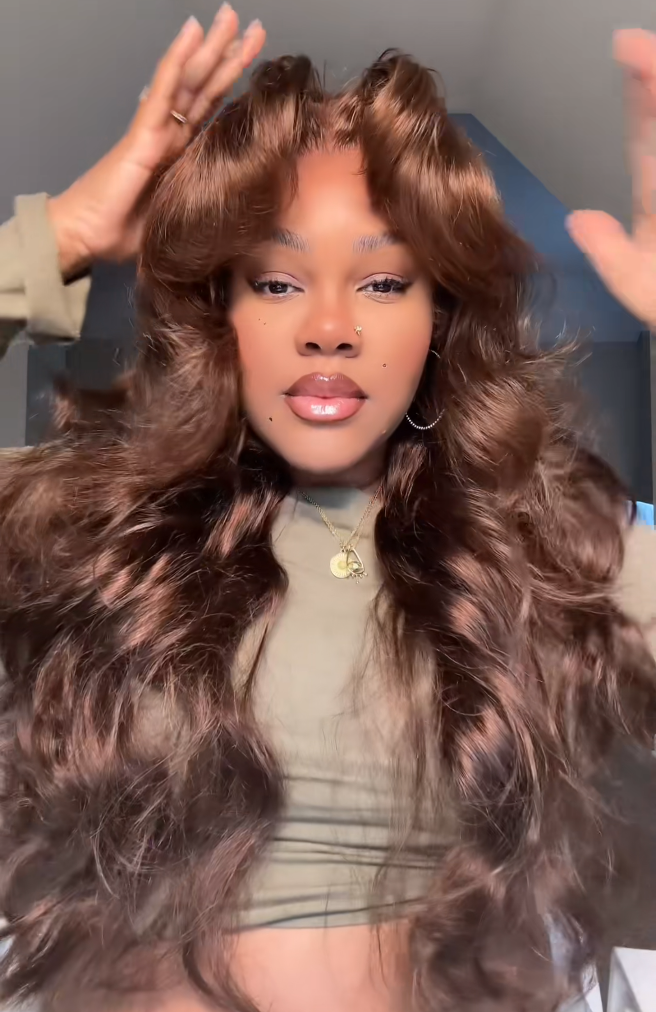 Mamushow 13x6 Chocolate Brown Loose Wave