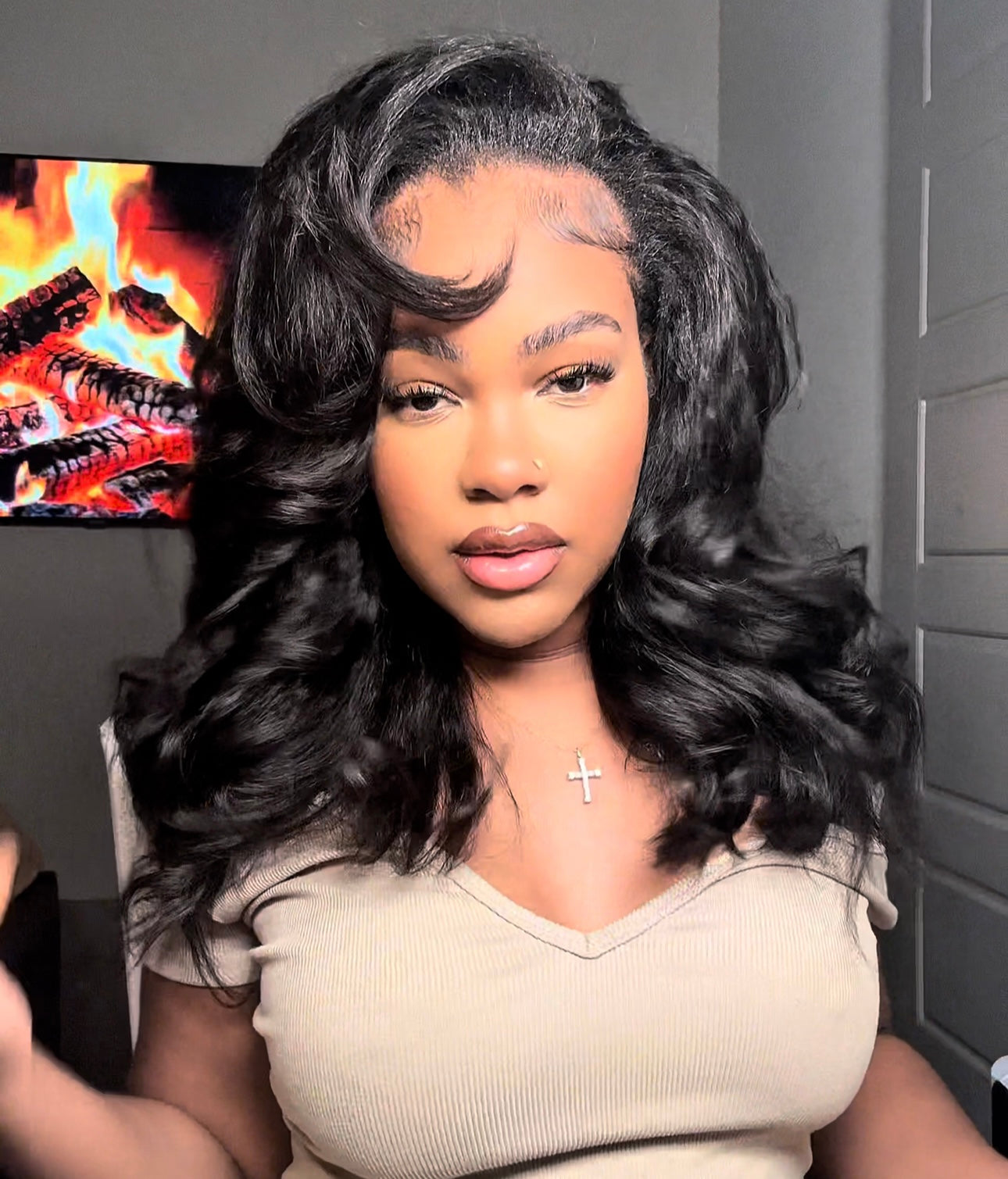 BGM GIRL KINKY STRAIGHT HALF WIG