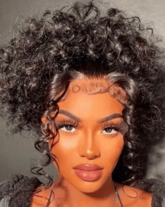 (Never Worn Brand New) Ashimary Water Wave Invisible Strap Snug Fit 360 Transparent Lace Frontal Bleached Knots Pre Cut Lace