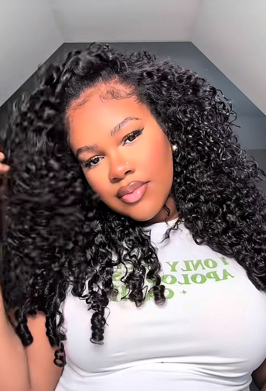 CurlyMe Hair Burmese Curly Half Wig