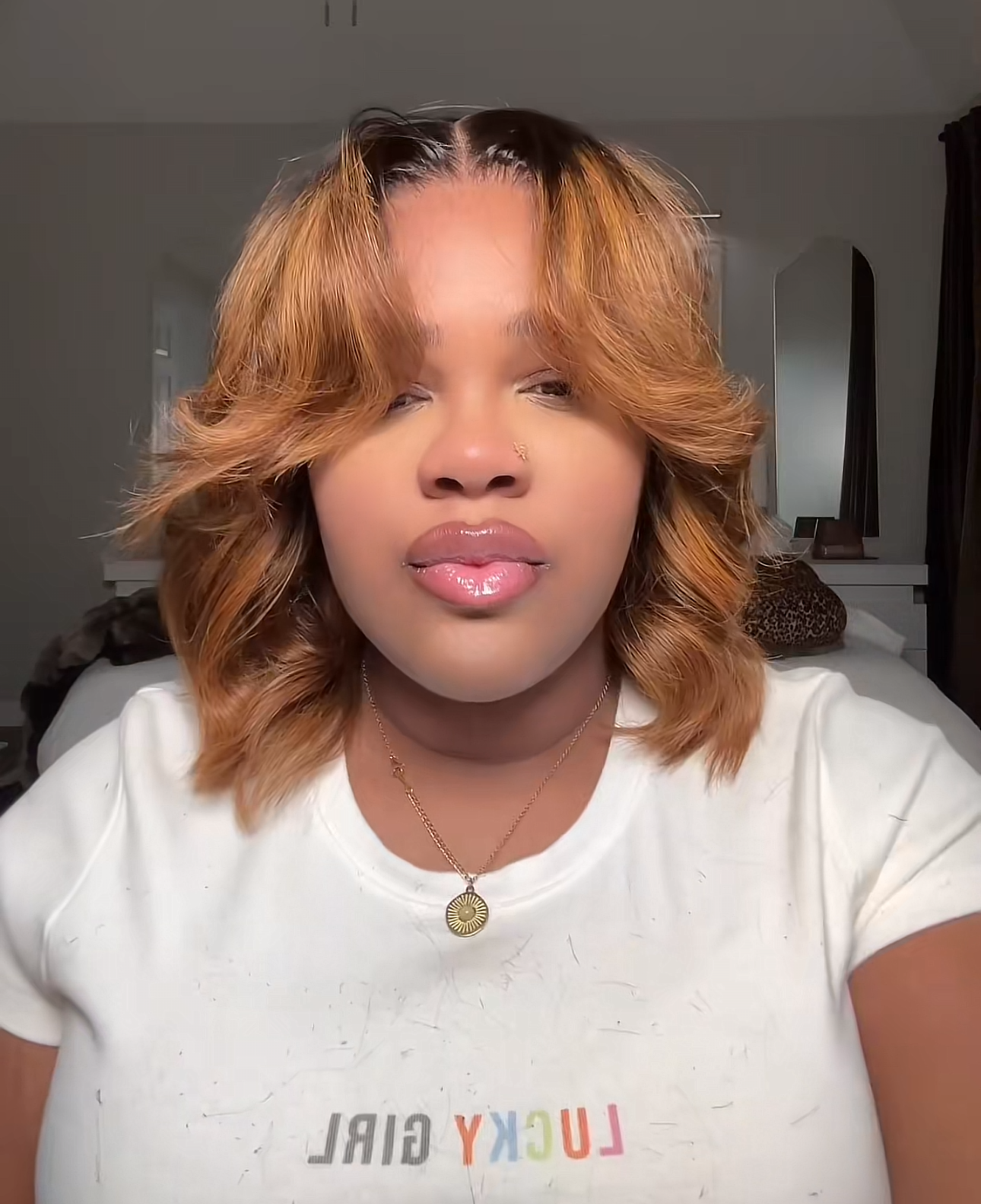 Nadula Brown Highlights Glueless  Straight Bob