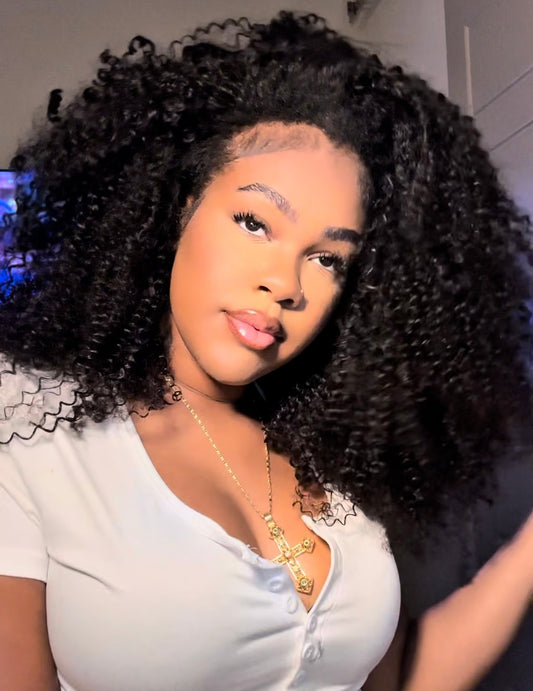 LUVMEHAIR kinky curly half wig