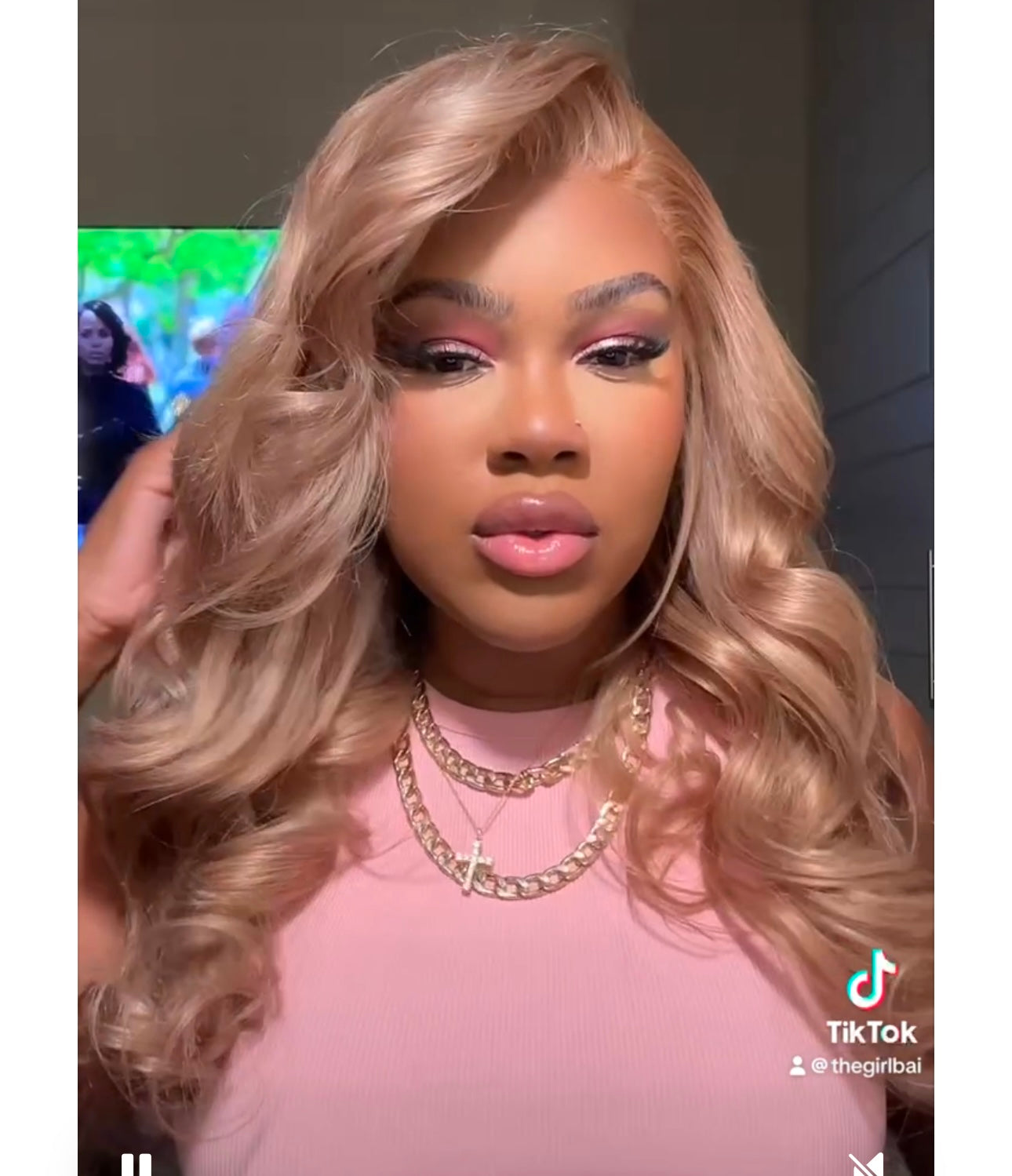 Megalook 13x4 HD Lace Milk Tea Brown Light Flaxen Brown Cozy Blonde