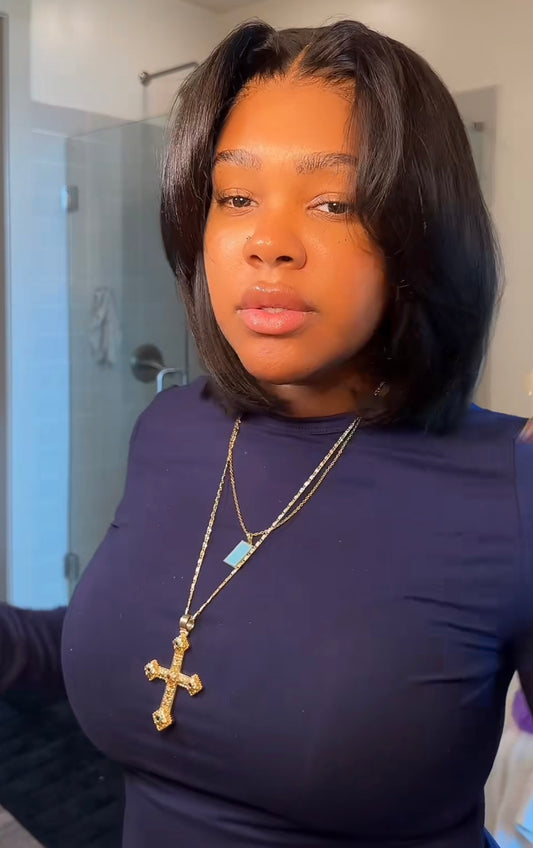 Nadula Bye Bye Knots 2.0™ Yaki Straight Bob 7x5 Pre-Bleached